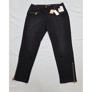 Melissa McCarthy Seven7 Women‎ Size 22W Black Pencil Ankle Stretch Denim Jeans